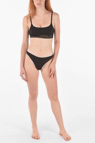 Printed Logo High-cut Bikini Slip