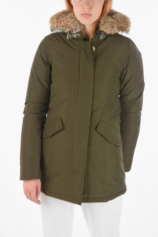 Hidden Closure MINERVA Down Jacket with Removable Real Fur