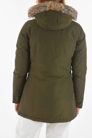 Hidden Closure MINERVA Down Jacket with Removable Real Fur