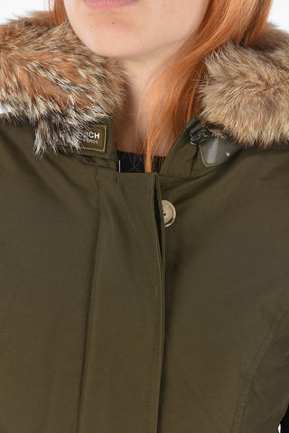Hidden Closure MINERVA Down Jacket with Removable Real Fur