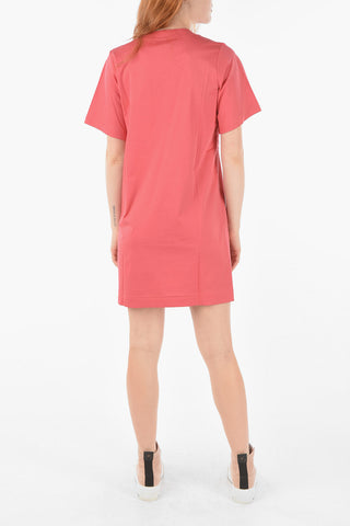 Embroidered Logo On The Front Solid Color D-RIO Dress
