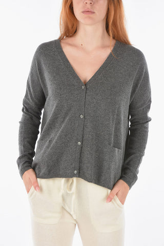 Cardigan Scollo a V in Cashmere