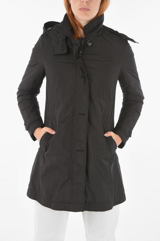 removable hood AMPERSAND down jacket 