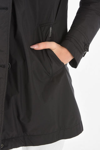 removable hood AMPERSAND down jacket 