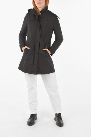 removable hood AMPERSAND down jacket 