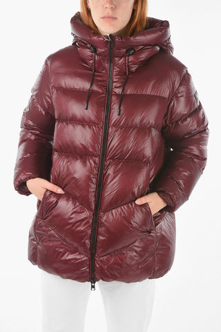quilted PACKABLE BIRCH down jacket with hood
