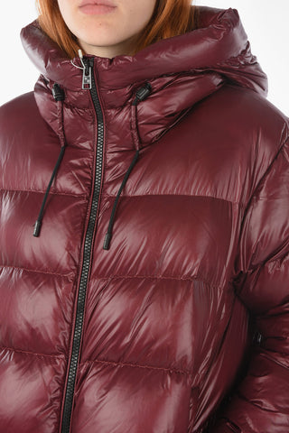 quilted PACKABLE BIRCH down jacket with hood