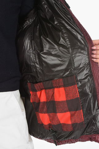 quilted PACKABLE BIRCH down jacket with hood