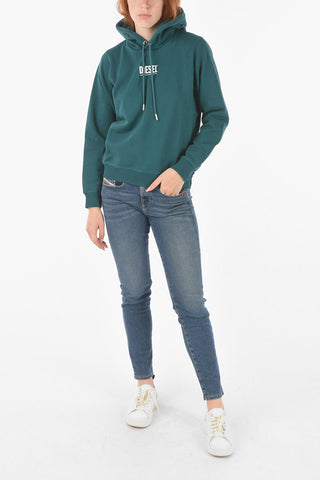 Hooded F-ANGS Sweatshirt with Embossed Logo
