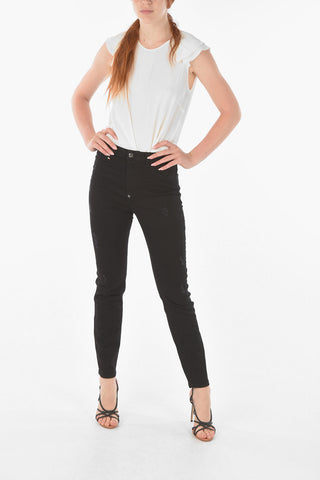 High Waisted STATEMENT Distressed Detail Jeggings