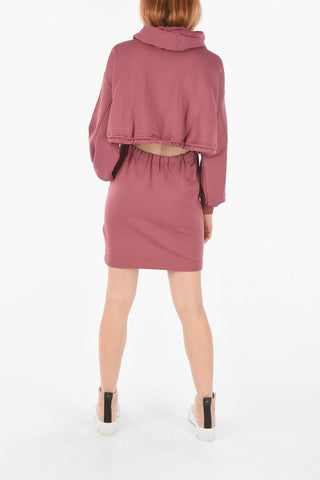 cut-out details hooded D-ONEON-B1 dress