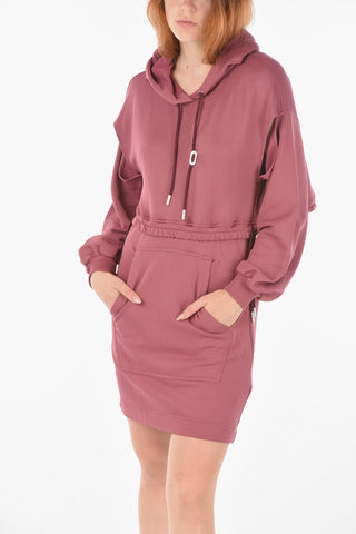 cut-out details hooded D-ONEON-B1 dress