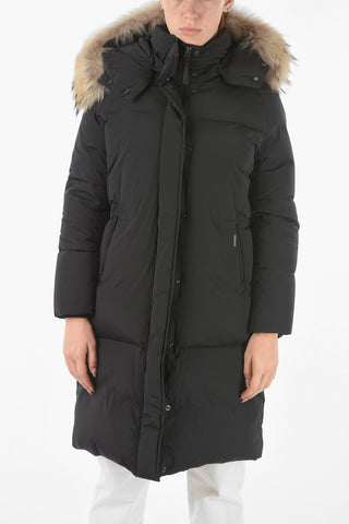 real fur trimming oversized ESTER down jacket