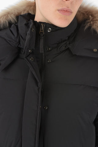 real fur trimming oversized ESTER down jacket