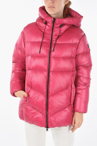 Contrasting Details PACKABLE BIRCH Down Jacket with Zip Closure