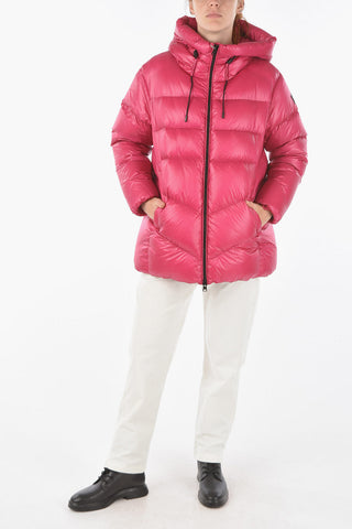Contrasting Details PACKABLE BIRCH Down Jacket with Zip Closure