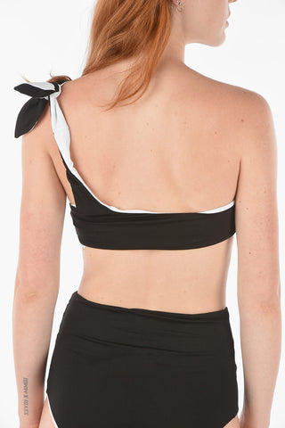 Top Bikini Monospalla WE GET REAL con Stampa