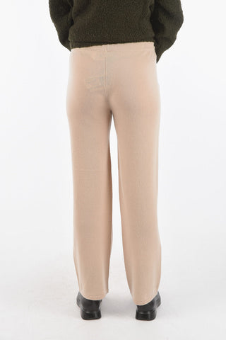 drawstring waist cashmere joggers