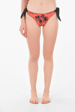 Slip Bikini Sgambato con Stampa