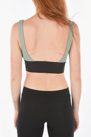 Two-Tone Logoed Band UFSB-LOUIS Active Top Crop