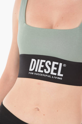 Two-Tone Logoed Band UFSB-LOUIS Active Top Crop