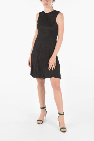 vestito D-BETH increspato con schiena scoperta