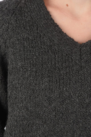 solid color v-neck sweater