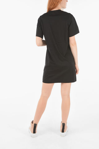 Embroidered Logo On The Front Solid Color D-RIO Dress