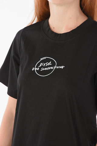 Embroidered Logo On The Front Solid Color D-RIO Dress