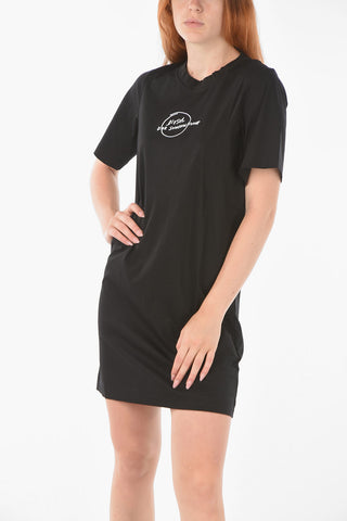 Embroidered Logo On The Front Solid Color D-RIO Dress