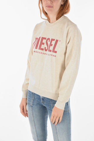 Crewneck F-ANGS Sweatshirt with Lettering Logo Print