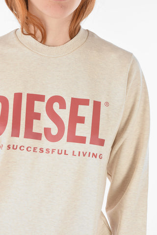 Crewneck F-ANGS Sweatshirt with Lettering Logo Print