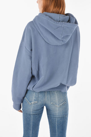Hooded F-MAGDALENA Sweatshirt with Embroidered Skull Detail