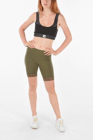 perforated details stretch cotton UFLB-FAUSTMESH shorts