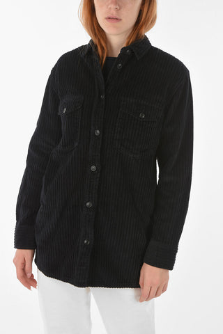 Overshirt WIDE in velluto a Coste