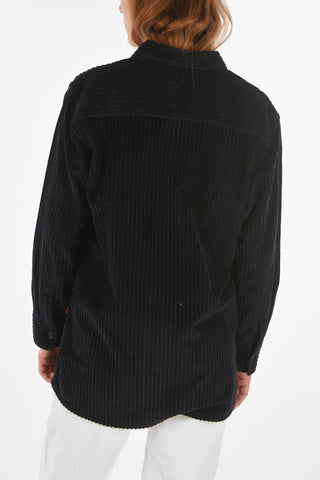 Overshirt WIDE in velluto a Coste