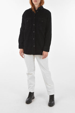 Overshirt WIDE in velluto a Coste