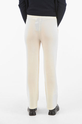 drawstring waist cashmere joggers