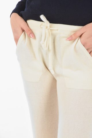 drawstring waist cashmere joggers