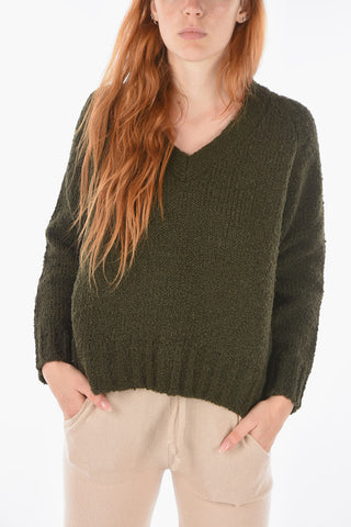 solid color v-neck sweater