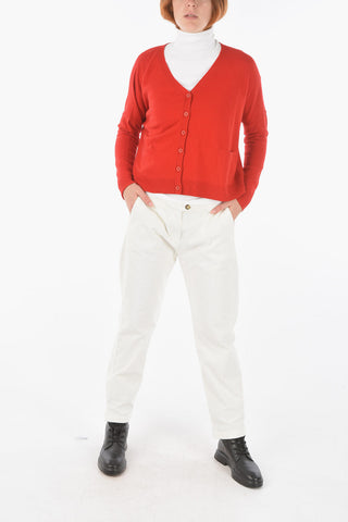 solid color v-neck cardigan