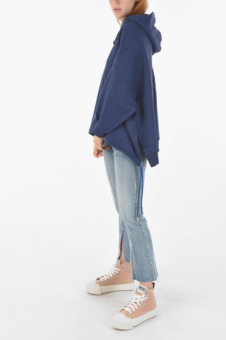 Felpa Hoodie F-JUSTINA con Coulisse Laterali