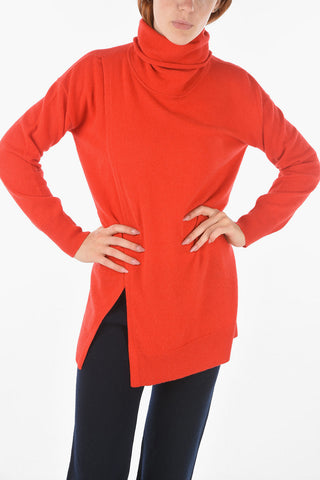 Cashmere Solid Color Turtleneck Sweater