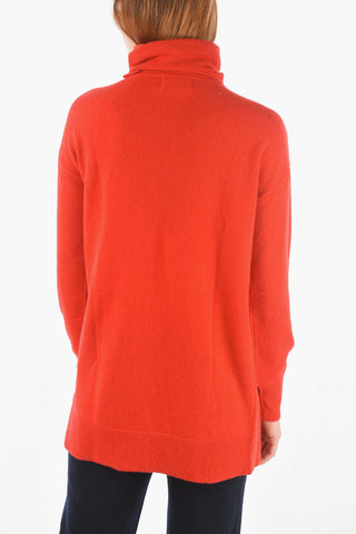 Cashmere Solid Color Turtleneck Sweater