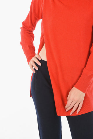 Cashmere Solid Color Turtleneck Sweater