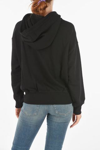 Hooded F-MAGDALENA Sweatshirt with Lettering Embroidery