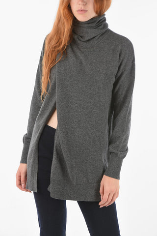 cashmere solid Color Turtleneck Sweater