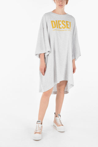 solid color oversized D-EXTRA-ECOLOGO tee dress
