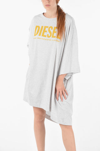 solid color oversized D-EXTRA-ECOLOGO tee dress