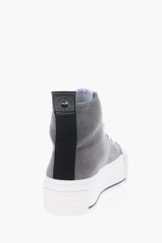 5cm Corduroy S-ASTICO High Top Sneakers with Platform